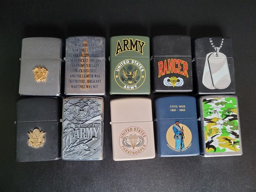 Lot zippo militaire - lot, 10